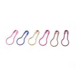 アイアン製ひょうたんピン  編みステッチマーカー  ミックスカラー  22x9.5~10x1.5mm  約50PCS /カラー  1200個/箱&nbsp;IFIN-WH0045-01