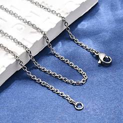 Изготовление ожерелий из цепей из нержавеющей стали 304&nbsp;X-STAS-P045-01P