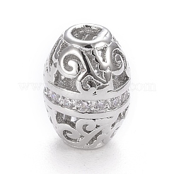 Латунные микропаве из прозрачного кубического циркония&nbsp;KK-K243-12P