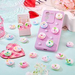 20 Stück undurchsichtige Harz-Decoden-Cabochons&nbsp;RESI-TA0005-33