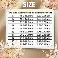 14 шт. 7 стиля 201 нержавеющая сталь рифленые кольца для пальцев&nbsp;STAS-SC0010-66