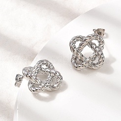 Серьги-гвоздики с латунными узлами&nbsp;EJEW-H171-06P