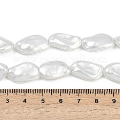 Нити бусин из искусственного жемчуга с гальваническим покрытием из фарфора BSHE-Z009-01B