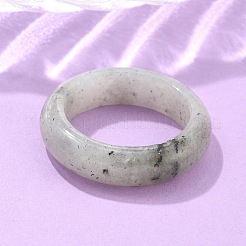 Простые кольца с натуральным лабрадоритом&nbsp;PW-WG25917-07