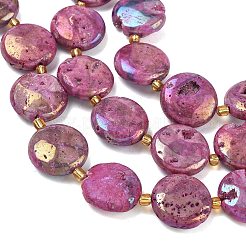 Galvanisierte natürliche Druzy Geode Kristallperlen Stränge&nbsp;G-G459-04