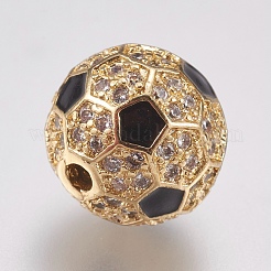 Perline zirconi micro pave  in ottone&nbsp;ZIRC-E147-04B