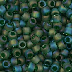 トーホー 8/0ラウンドビーズ  日本製シードビーズ  （167bf）マットな透明なabペリドット  3mm  穴：1mm  約1110個/50g&nbsp;SEED-XTR08-0167BF