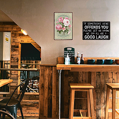 Старинный металлический оловянный знак AJEW-WH0189-030