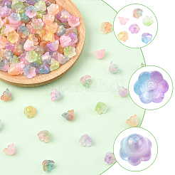 200 шт. прозрачные стеклянные колпачки для бусин&nbsp;GLAA-PA0001-21