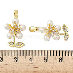 Латунные микро проложить кубического циркония подвески KK-H076-06G-02