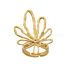 Bracciale aperto in acciaio inossidabile chirurgico 316L con anelli per donna&nbsp;WGBAC33-01