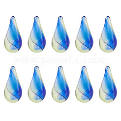 10 Stück handgefertigte Bunte Malerei-Perlen&nbsp;LAMP-TADJ0001-11