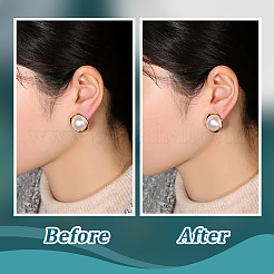 12 шт. 2-х цветные латунные гайки для сережек KK-BBC0016-31