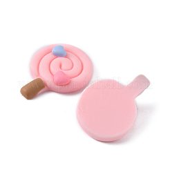 Cabochons en résine opaque&nbsp;LS-RESI-WH0035-02D