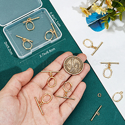 10 комплект латунных застежек-тоглов&nbsp;KK-BBC0015-83