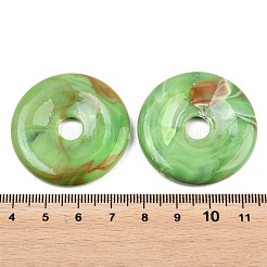 Undurchsichtige Acryl-Anhänger in Jade-Optik&nbsp;OACR-G064-07B