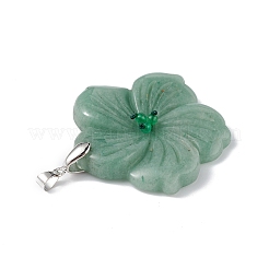 Естественный зеленый авантюрин большие кулоны G-B040-01P-06