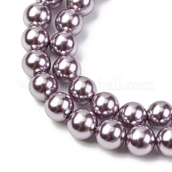 Гальванические оболочки жемчужные бусы пряди BSHE-G041-6mm-02