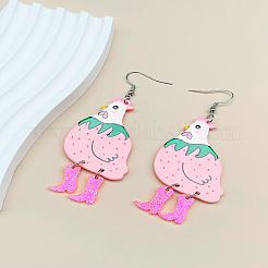 Пасхальные акриловые серьги-подвески&nbsp;FS-WG6C750-01