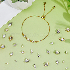 200 шт. 10 стиля железные подвески-коннекторы со стразами&nbsp;FIND-FH0011-97