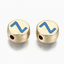 Perles d'émail en alliage&nbsp;X-ENAM-S122-029Z-RS