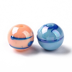 УФ-покрытие радужные строковые стеклянные акриловые бусины&nbsp;OACR-E009-10G