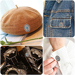 12 комплект декоративных заклепок из сплава BUTT-FH0001-013A