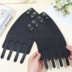 Регулируемые браслеты из искусственной кожи с пряжками из сплава&nbsp;AJEW-WH20070-151A