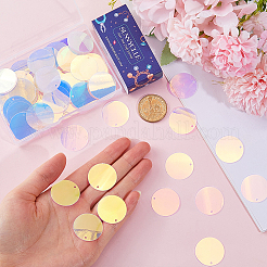 200 шт. переливающиеся подвески из ПВХ с пайетками/блестками PVC-SC0001-07A