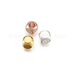 Латунные кубические бусины-проставки&nbsp;KK-PJ0001-02