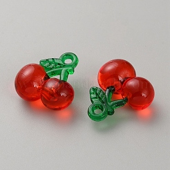 Подвески в форме фруктов из прозрачной смолы&nbsp;RESI-CJC0011-49