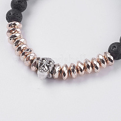 Синтетические браслеты из гематитового растяжения&nbsp;BJEW-I241-22B