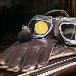 Самоклеящиеся наклейки с тиснением золотой фольгой DIY-WH0211-315