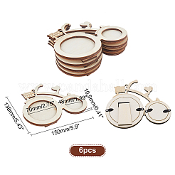 Unfertige Fotorahmen aus Naturholz&nbsp;WOOD-NB0001-52