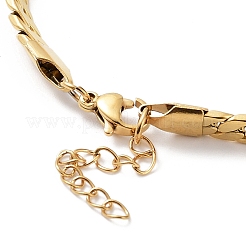 Ионное покрытие (ip) 304 нержавеющая сталь панцирный браслет цепь BJEW-K226-01B-G