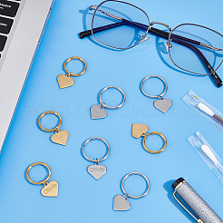 Подвеска-бирка для стетоскопа из нержавеющей стали 304 HJEW-UN00002