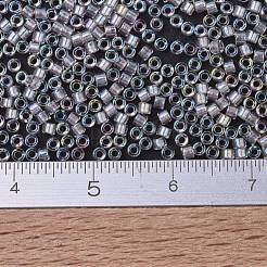 MIYUKIデリカビーズ  シリンダー  日本製シードビーズ  11/0  （db1674)パールライニングライトトランスペアレントピンクab  1.3x1.6mm  穴：0.8mm  約2000PCS /ボトル  10 G /ボトル&nbsp;SEED-JP0008-DB1674