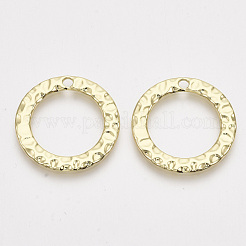 合金ペンダント  リング  ライトゴールド  26x2mm  穴：2mm&nbsp;PALLOY-T067-121LG