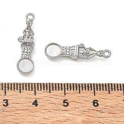 Cabochon pendenti in acciaio inossidabile 304&nbsp;SA-CBAE5AC-03P