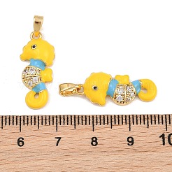 Colgantes de latón micro pavimento negro circonita cúbica&nbsp;CU-CBA415D-08G-02