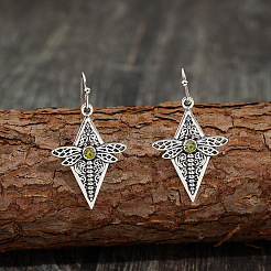 Серьги-подвески из сплава и страз&nbsp;FS-WG9C296-01