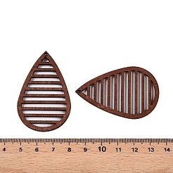 Grands pendentifs en bois de peuplier naturel&nbsp;WOOD-N016-24B
