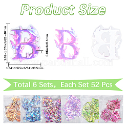 6 комплект 6-х цветных водонепроницаемых декоративных наклеек с буквами a~z для животных DIY-SP0004-45