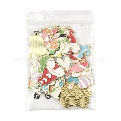 Pendenti smaltati in lega di pasqua 20 pz 10 stili&nbsp;ENAM-FS0004-51