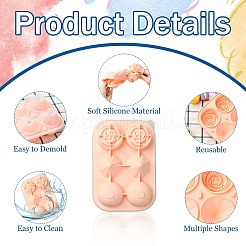 Moules en silicone en forme de boule de diamant rose&nbsp;ST-CJ0043-089