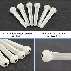 27шт. 5 вида пластиковых штифтов для гитарных струн&nbsp;AJEW-CN0004-46