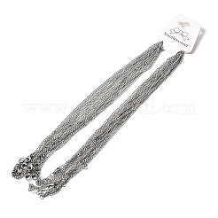 12 Stück 2.2 mm gedrehte Kette aus Edelstahl 304 für Damen und Herren&nbsp;NJEW-H093-17P-04