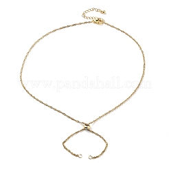 2 шт. 2 цвета 304 нержавеющая сталь сингапурская цепочка для изготовления ожерелья&nbsp;AJEW-JB01333