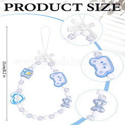 1 шт. акриловый нейлоновый ремешок для телефона&nbsp;HJEW-LP0002-09