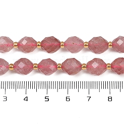 Природного кварца клубники нитей бисера G-N342-149B